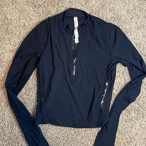 Lululemon Gloss Trim Run 1/2 Zip up Long Sleeve